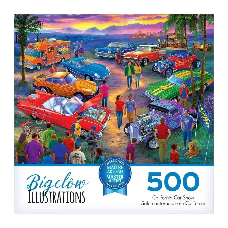 Bigelow Illustrations - California Car Show Nostalgic & Retro