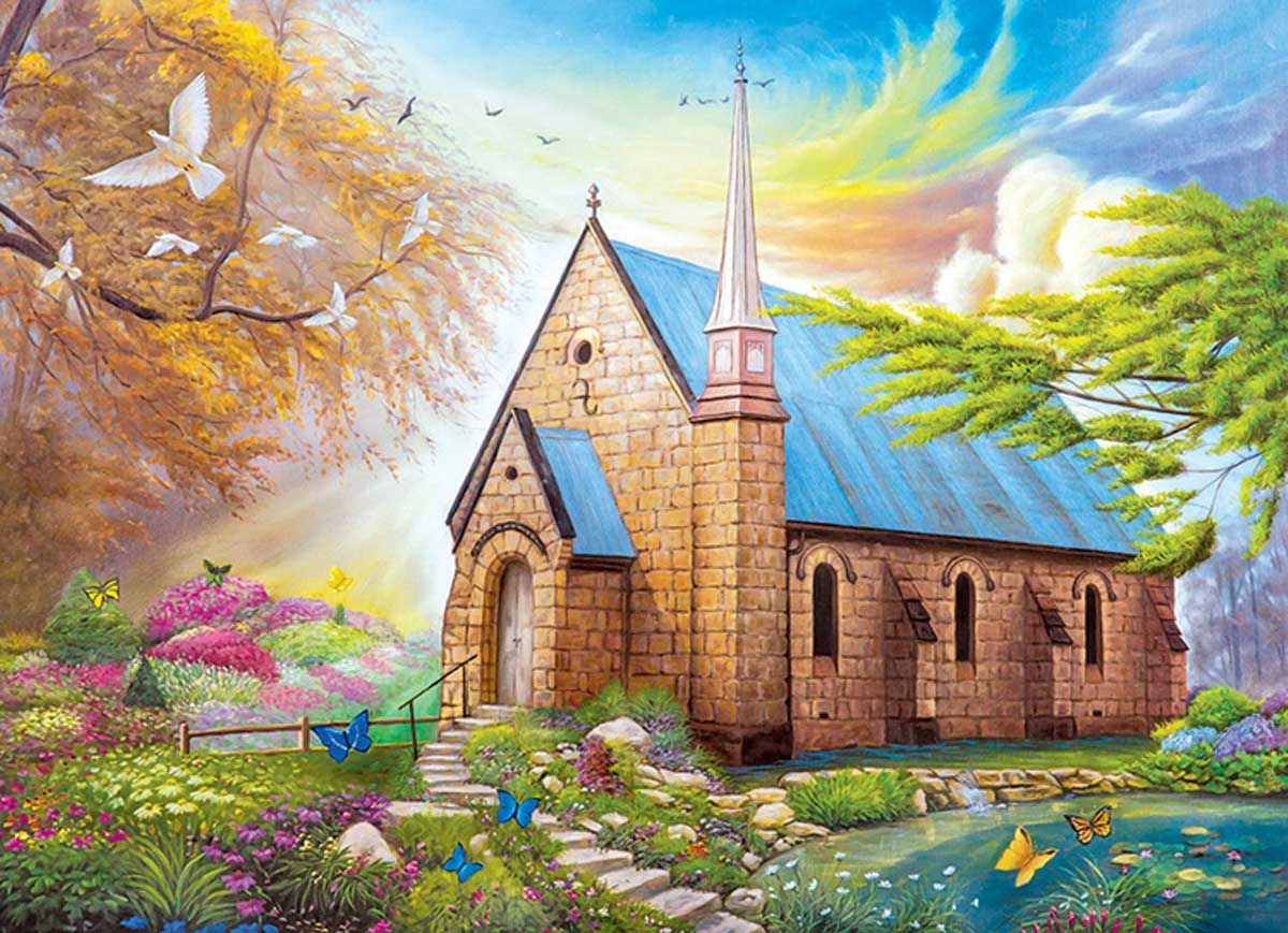 Inspirations - Serenity Church Jigsaw Puzzle
