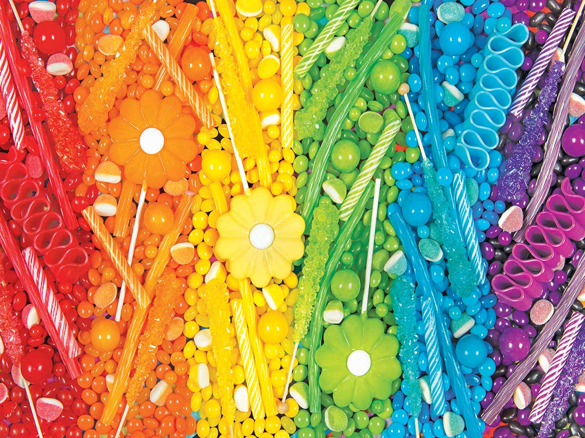 Rainbow Candy Candy Jigsaw Puzzle