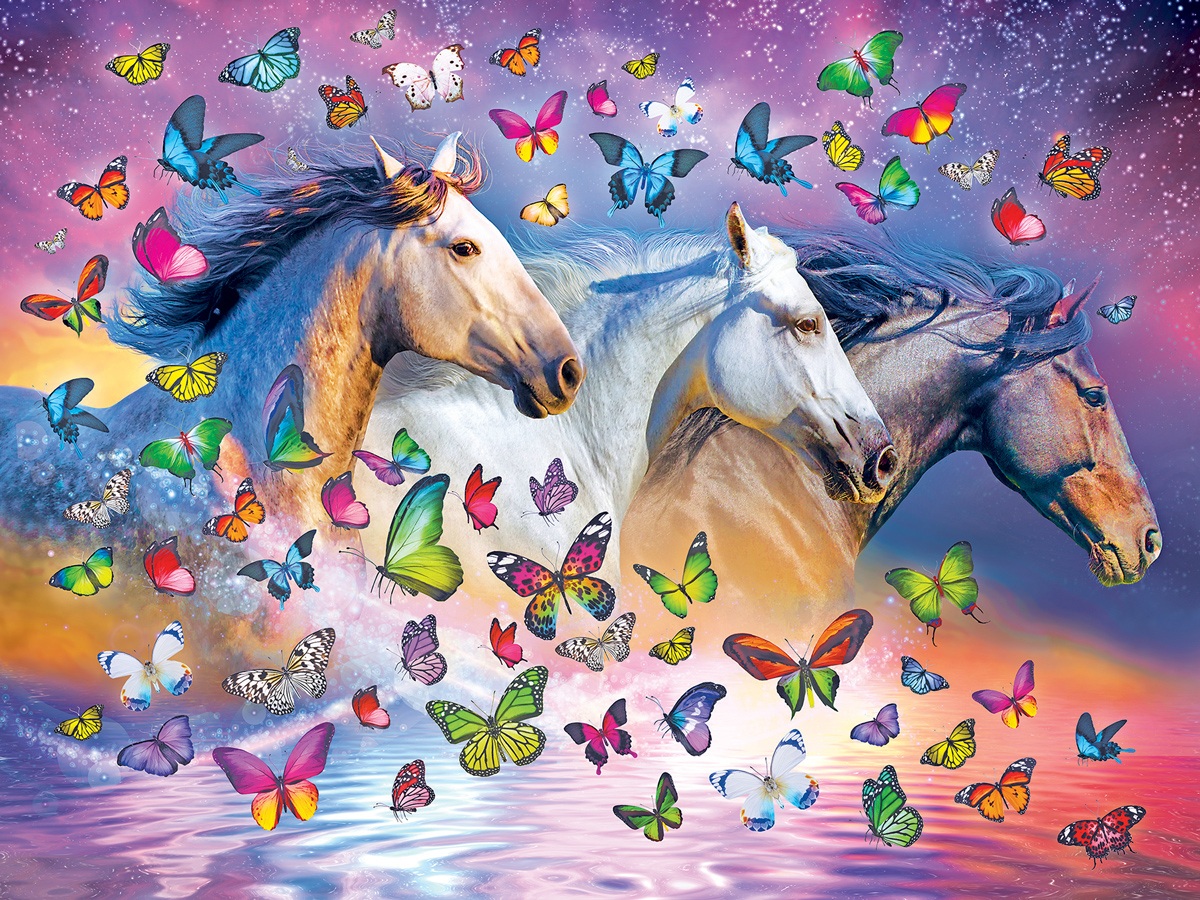 Butterfly Breeze Horse Jigsaw Puzzle