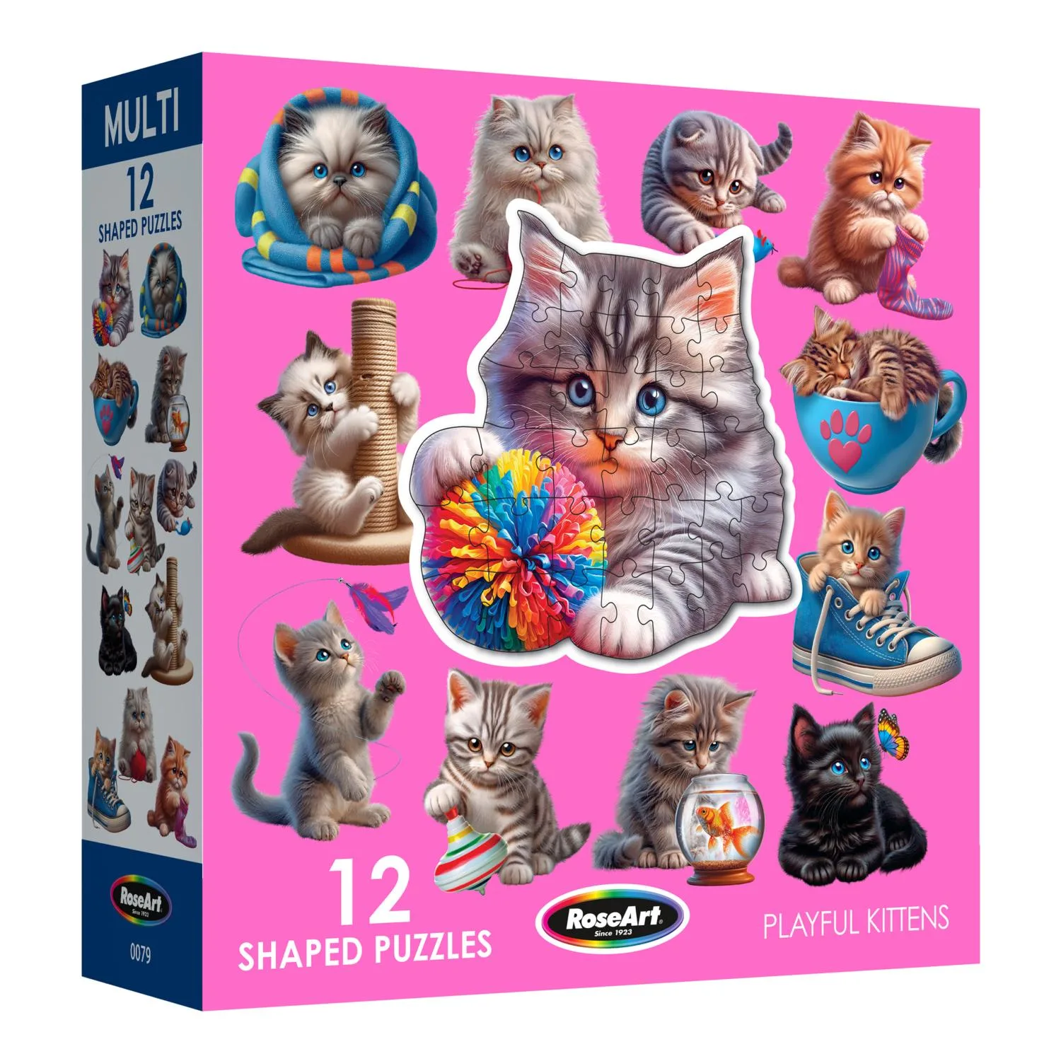 Multi Shaped Puzzles - Playful Kittens