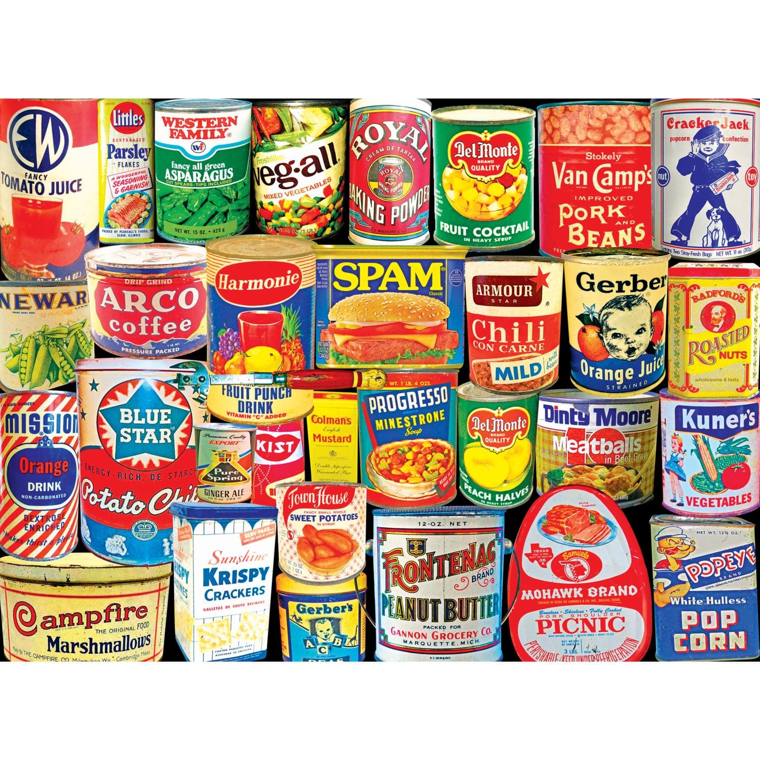 Retro Cans Food and Drink