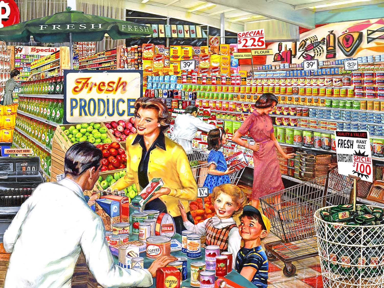 Mr. Grocer's Store - 500 Piece Jigsaw Puzzle by RoseArt