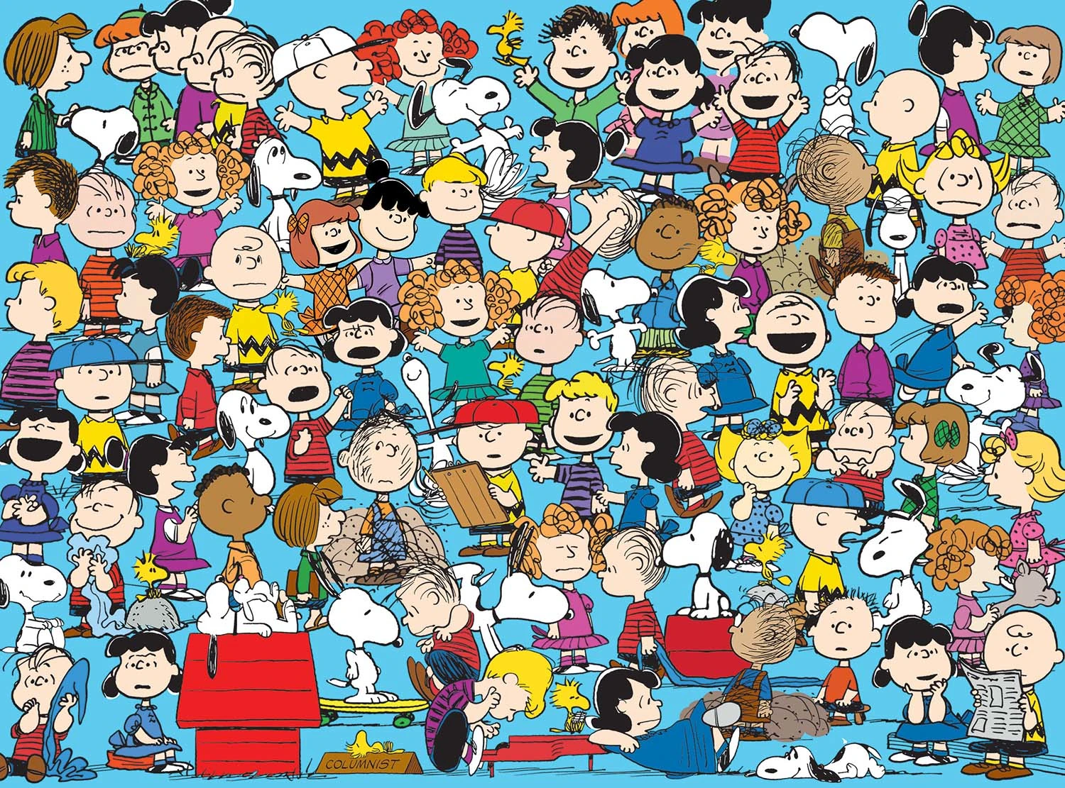 Cast of Characters - Peanuts Collage