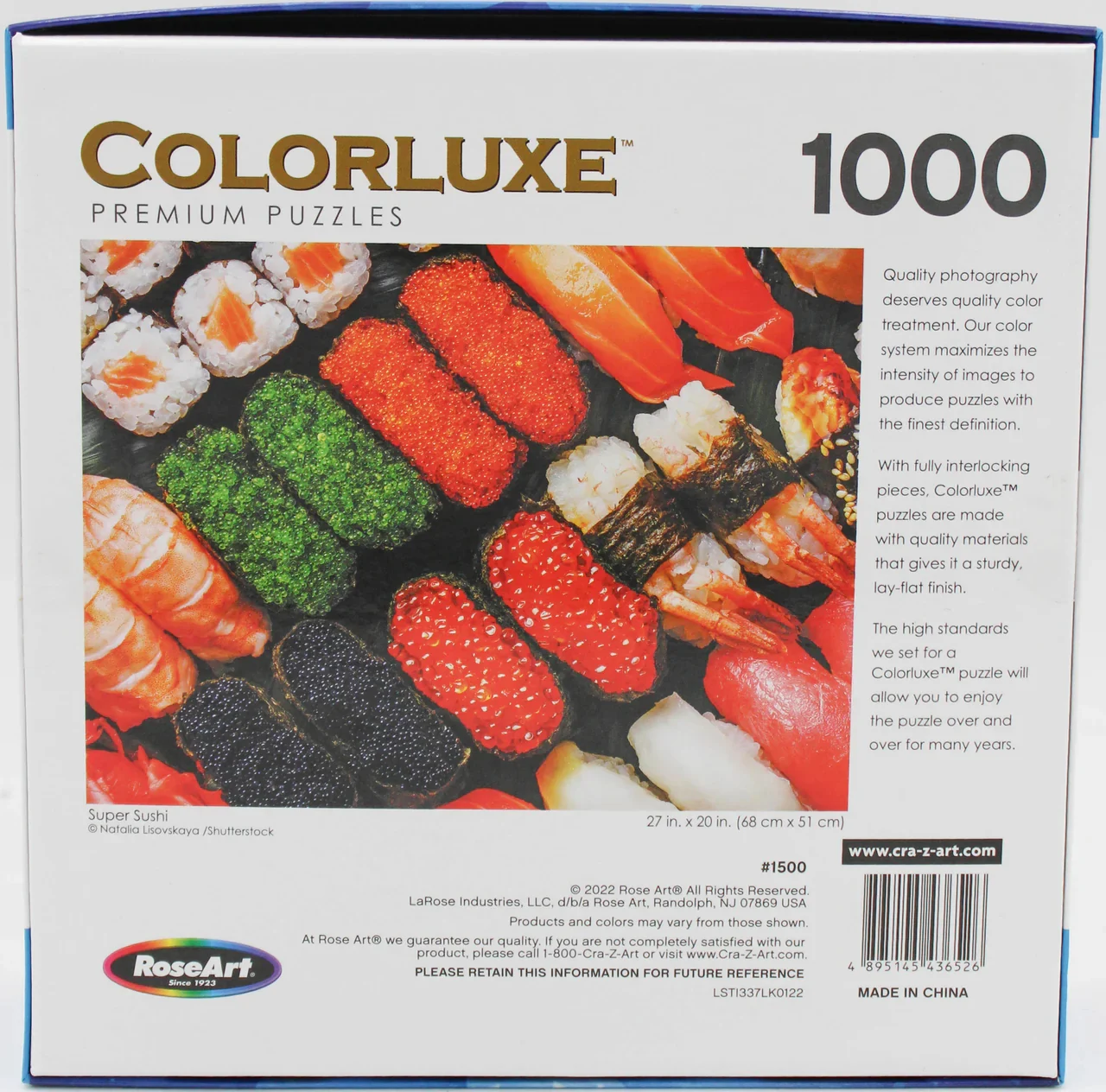 Colorluxe Puzzle Super Sushi
