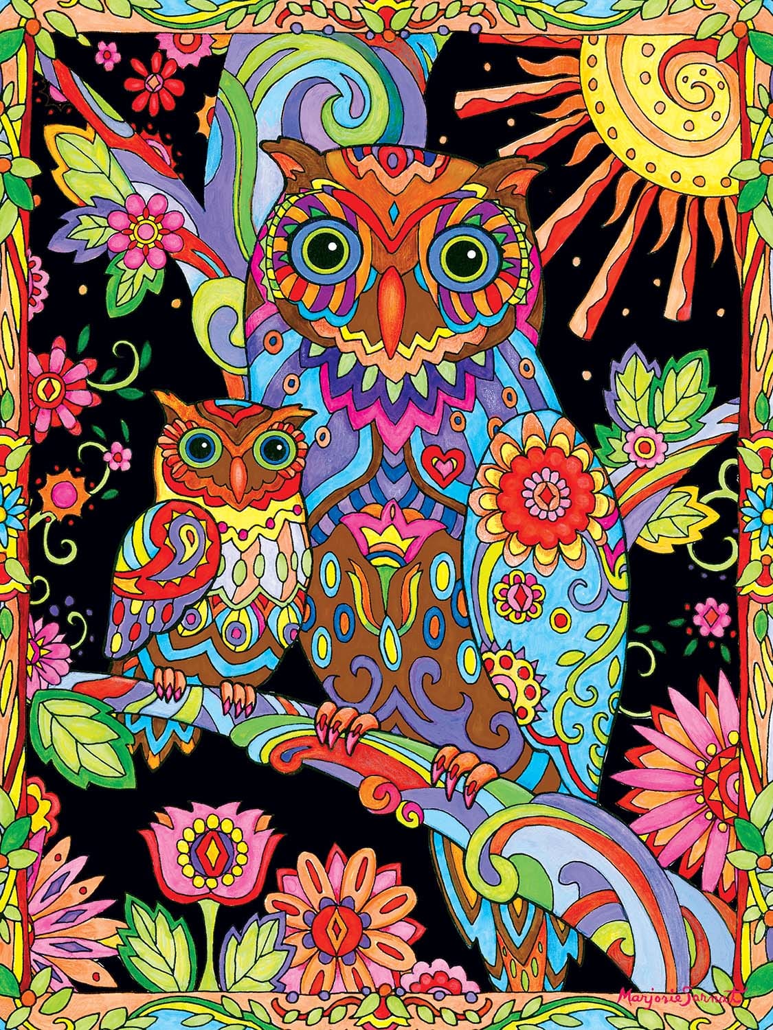 Owl and Baby by Night Birds