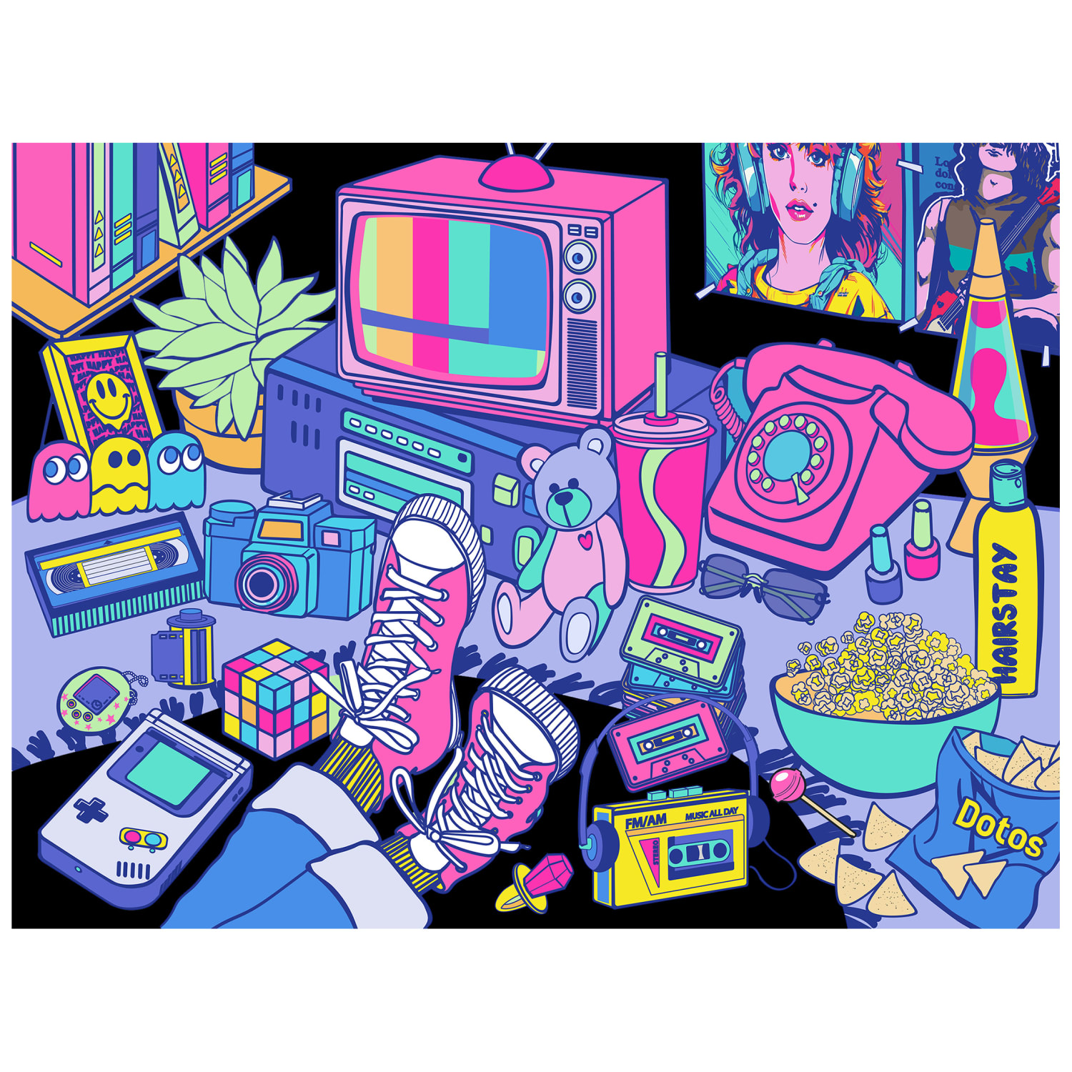 Neon Brights - 1980s