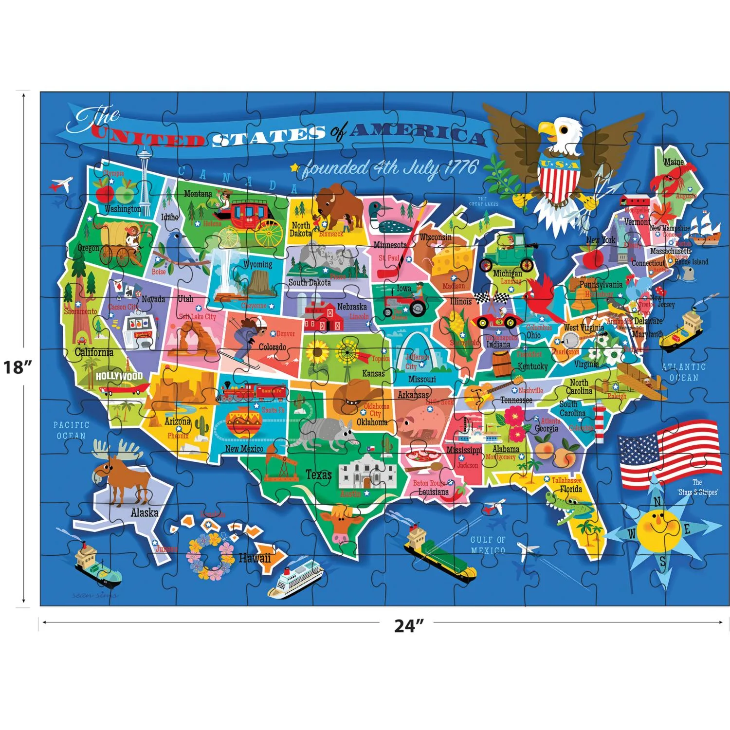 Kids Usa Map