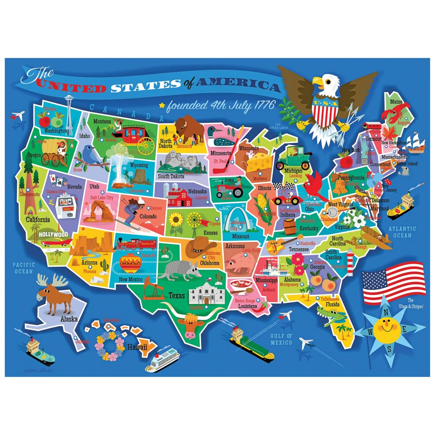Kids Usa Map