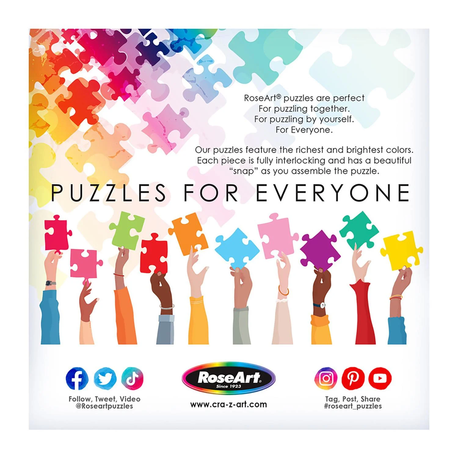 Roseart Big Shaped Puzzle - Butterfly Beauty