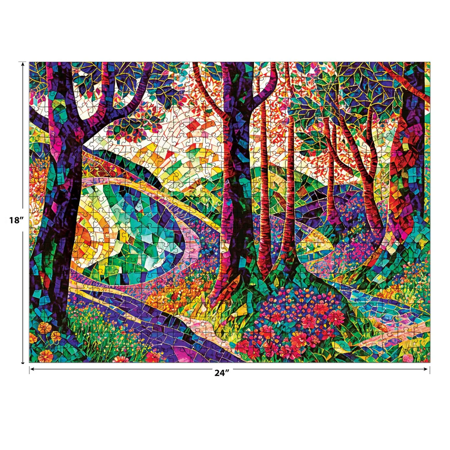 Roseart Stained Glass - The Long And Winding Road