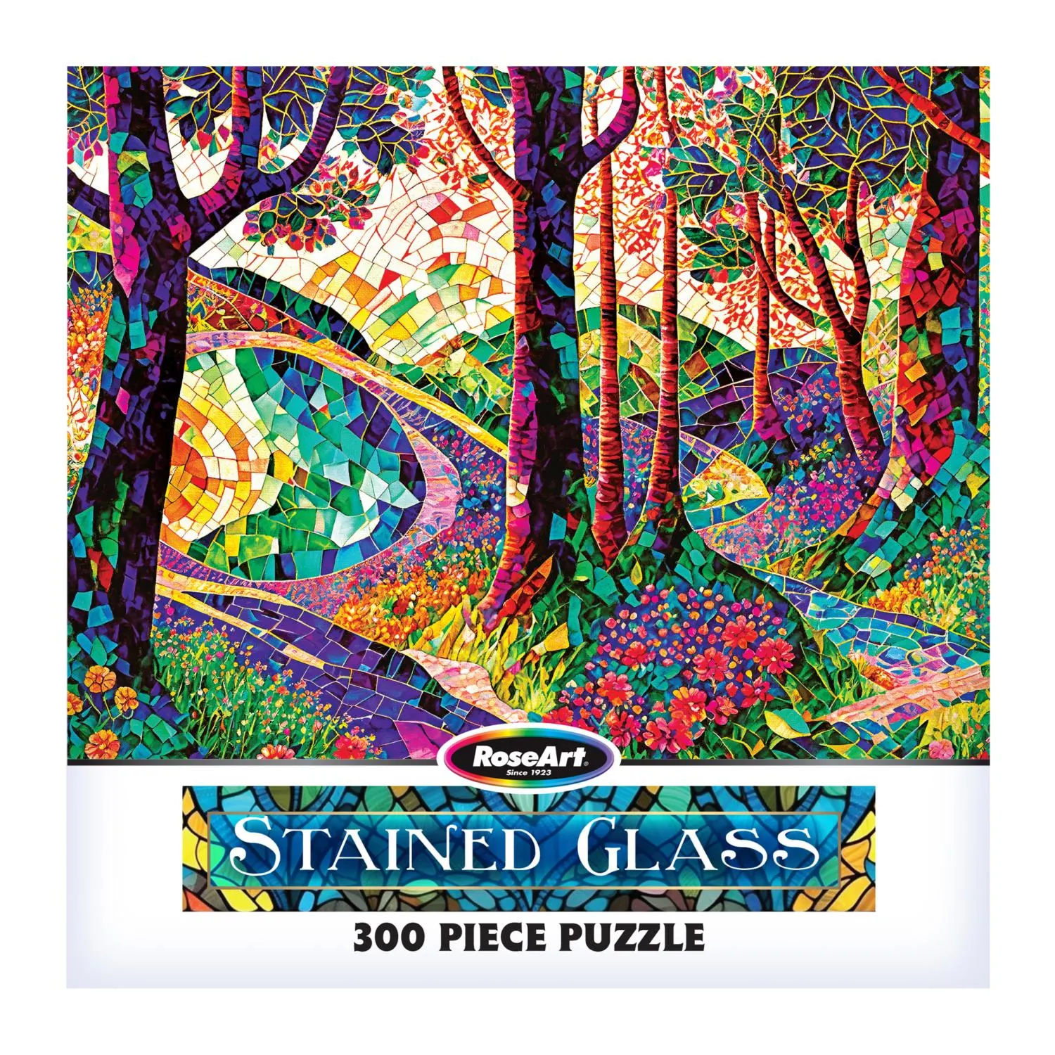 Roseart Stained Glass - The Long And Winding Road