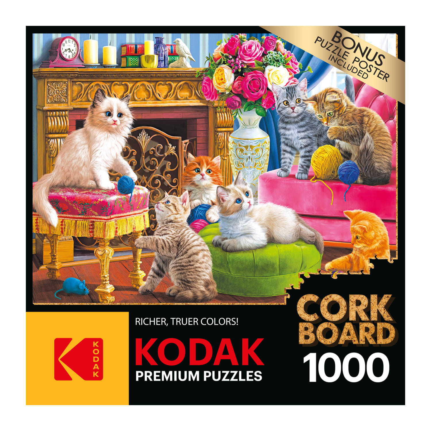 Kodak Cork - Kittens By The Fireplace Cats