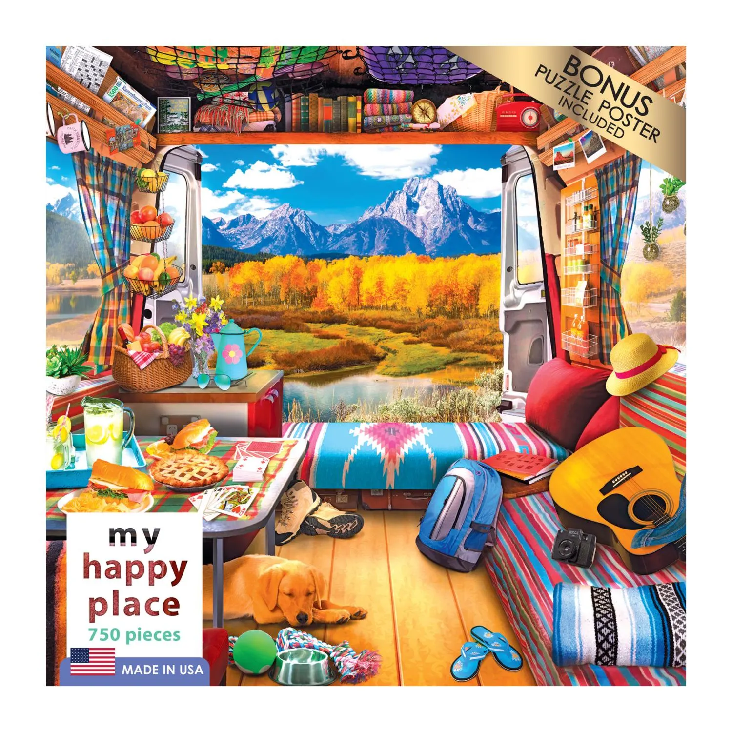 My Happy Place 750Pc - Van Life, The Grand Tetons Travel