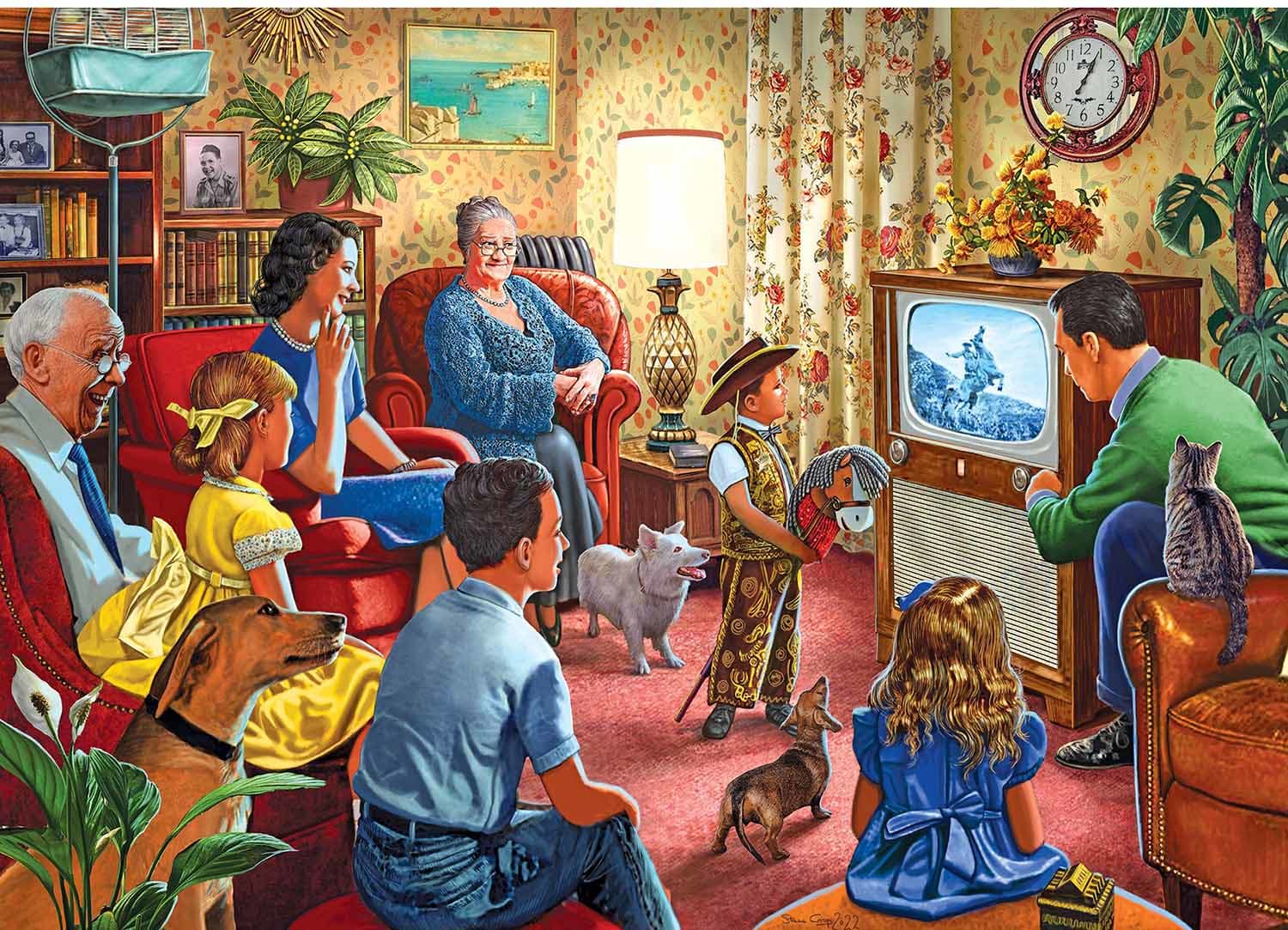 Family Night Television Nostalgic & Retro