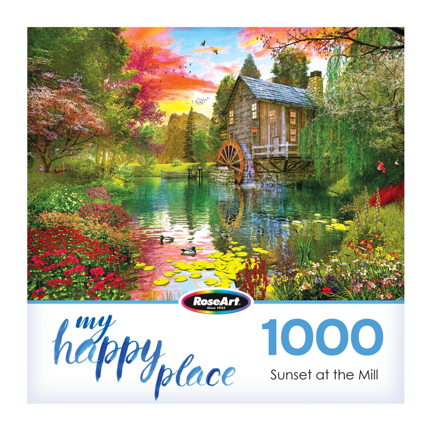 My Happy Place 1000Pc - Sunset At The Mill Cabin & Cottage