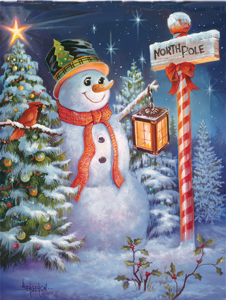 North Pole or Bust Winter Jigsaw Puzzle