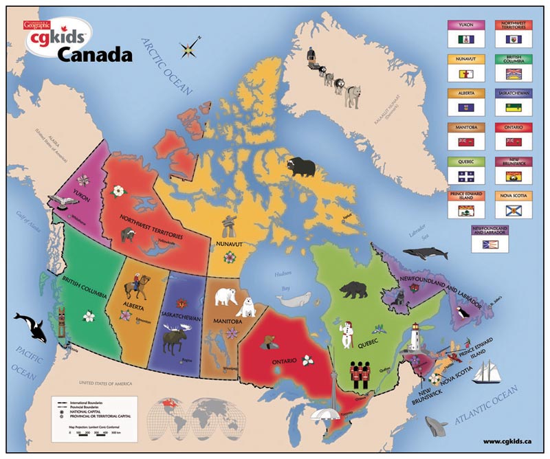 Kids Map of Canada Maps & Geography Jigsaw Puzzle