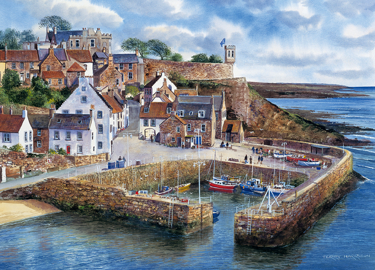 Crail Harbour Boat Jigsaw Puzzle
