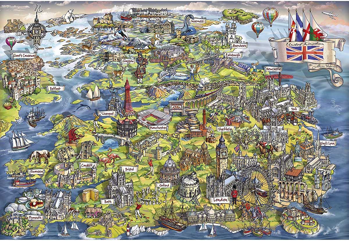 Beautiful Britain Travel Jigsaw Puzzle