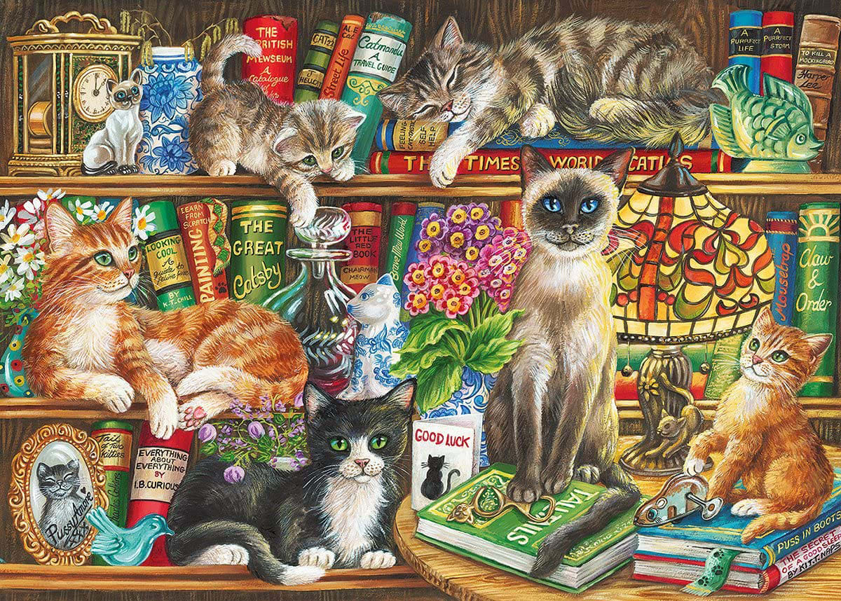 Puss In Books Cats