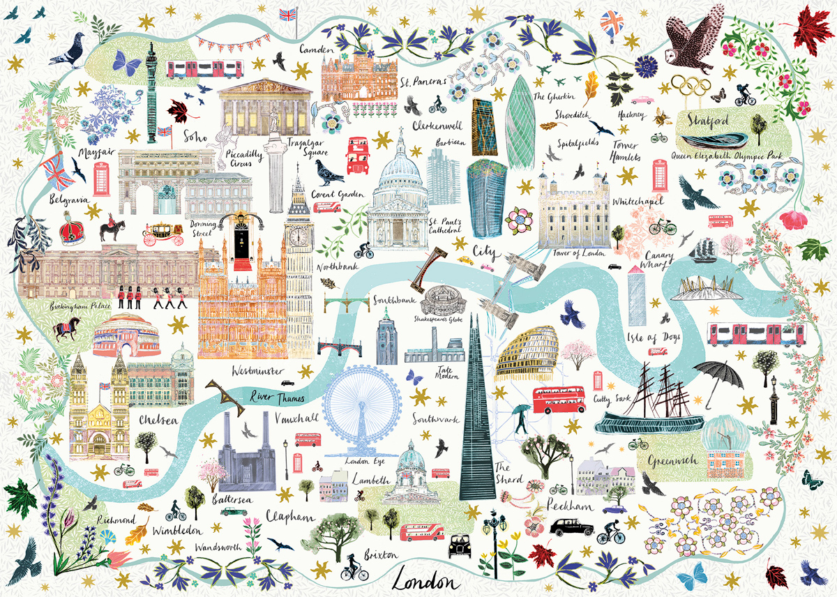 Map of London Maps & Geography Jigsaw Puzzle