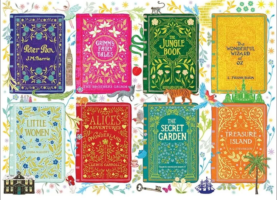 Classic Book Covers Collage