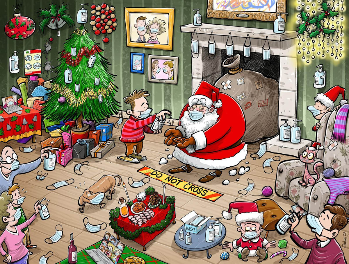 Chaos on Christmas Eve Humor