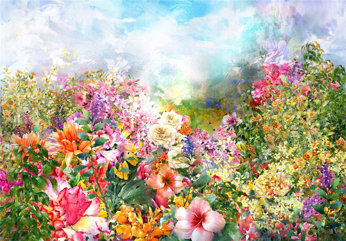 Abstract Flowers Flower & Garden