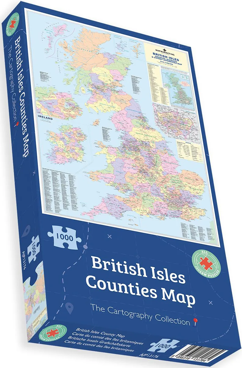 British Isles County Map - Scratch and Dent