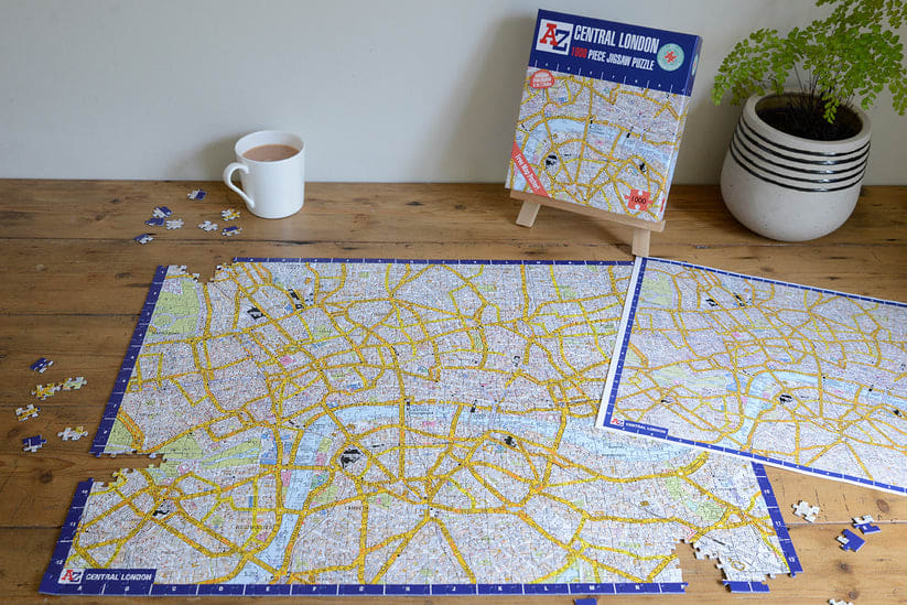 A to Z Map of London Jigsaw Puzzle for Adults