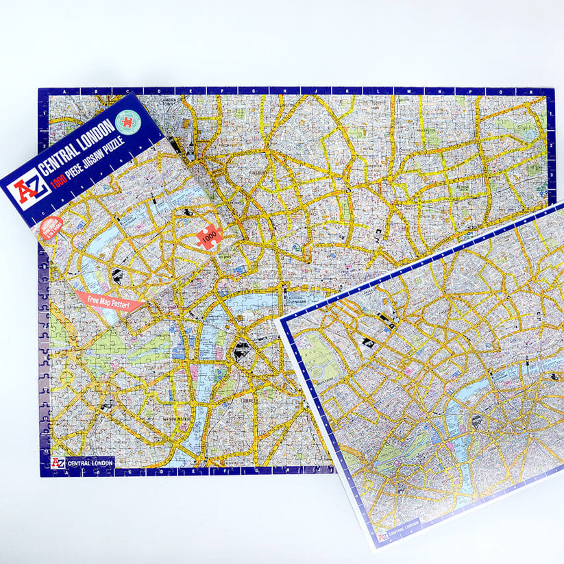 A to Z Map of London Jigsaw Puzzle for Adults