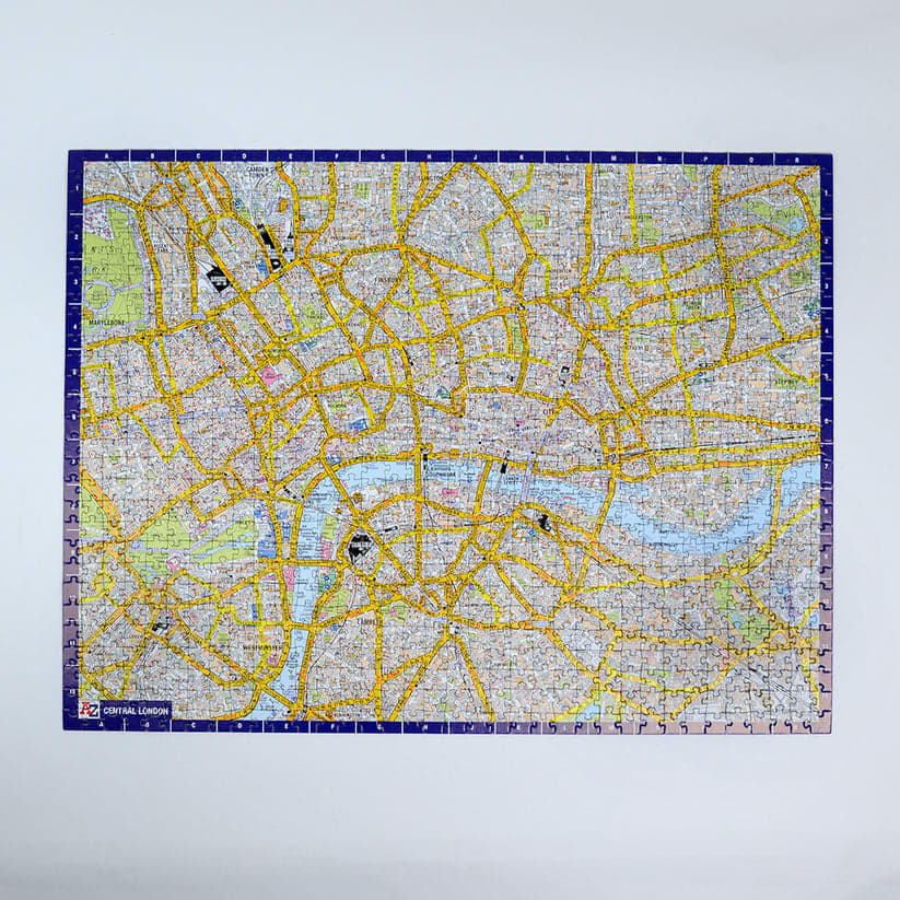 A to Z Map of London Jigsaw Puzzle for Adults