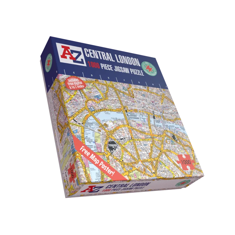 A to Z Map of London Jigsaw Puzzle for Adults