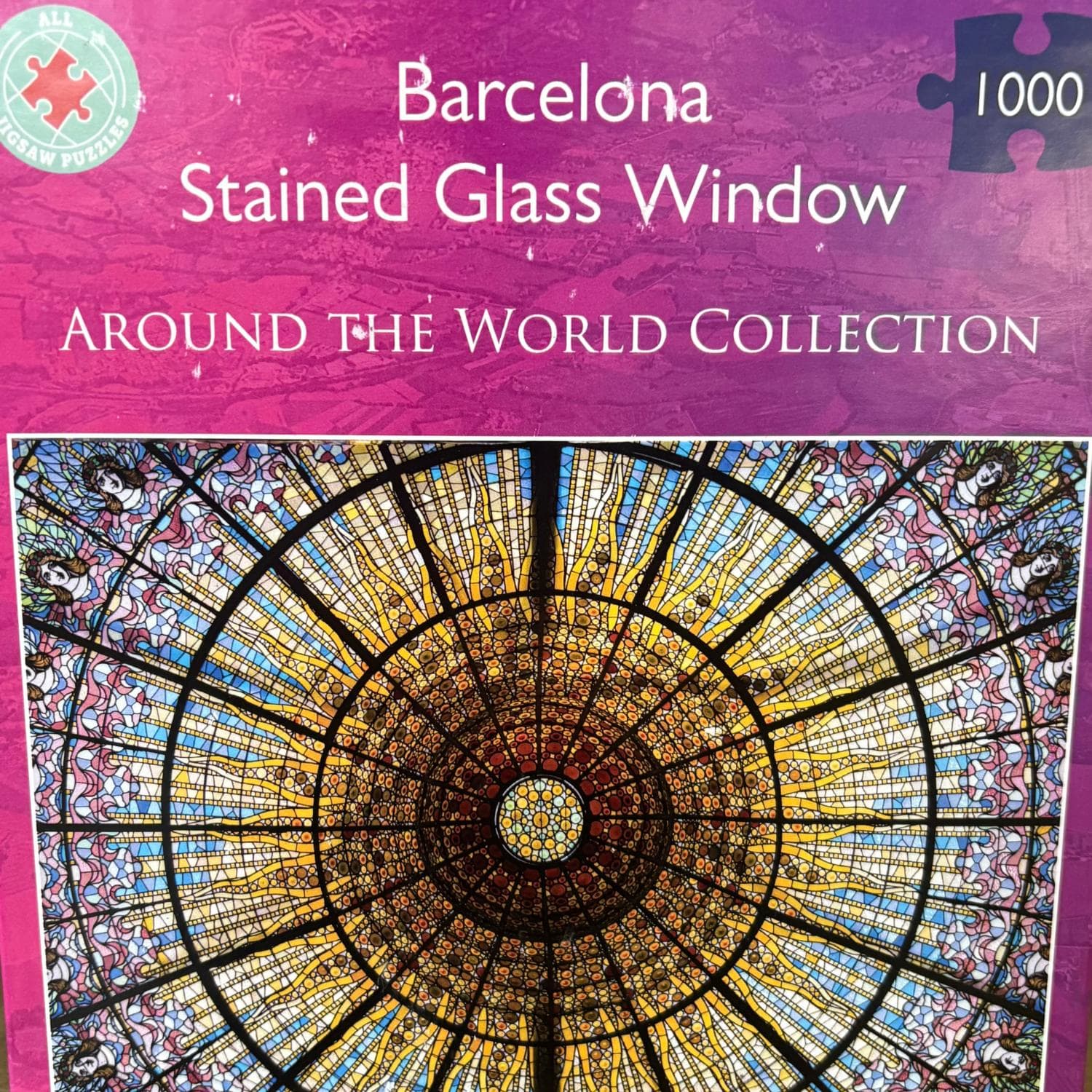Barcelona Stained Glass Window Maps & Geography