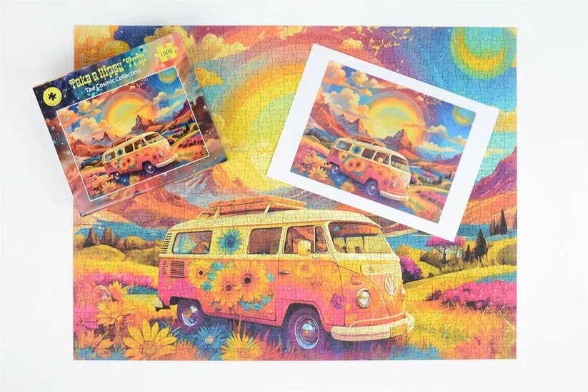 Take a Hippy "trip" 1000 Piece Jigsaw Puzzle - Scratch and Dent