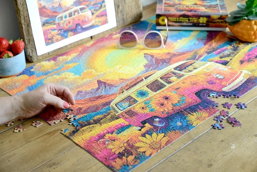 Take a Hippy "trip" 1000 Piece Jigsaw Puzzle - Scratch and Dent