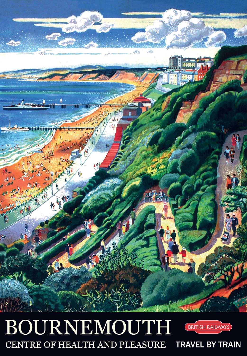 Vintage Poster Bournemouth Travel