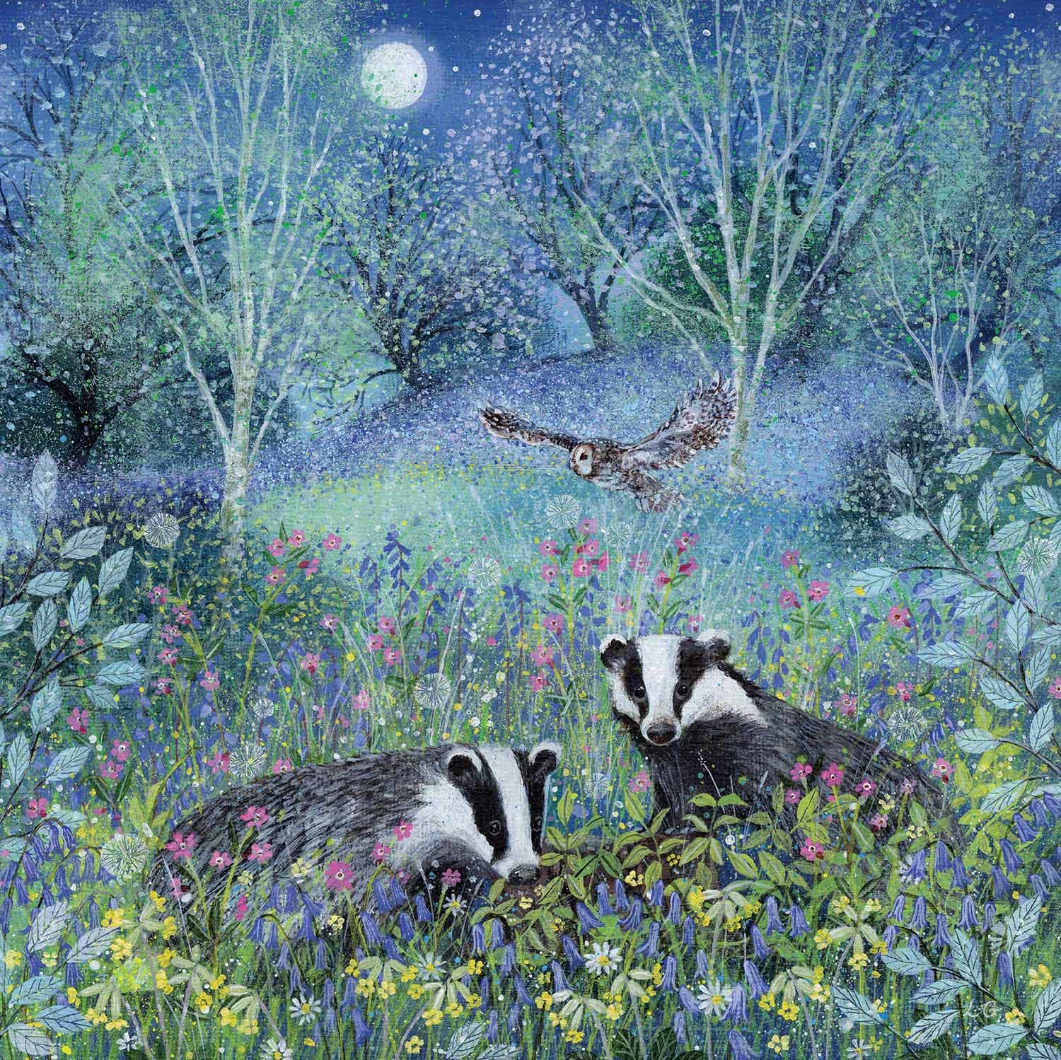 Summer Badgers Animals