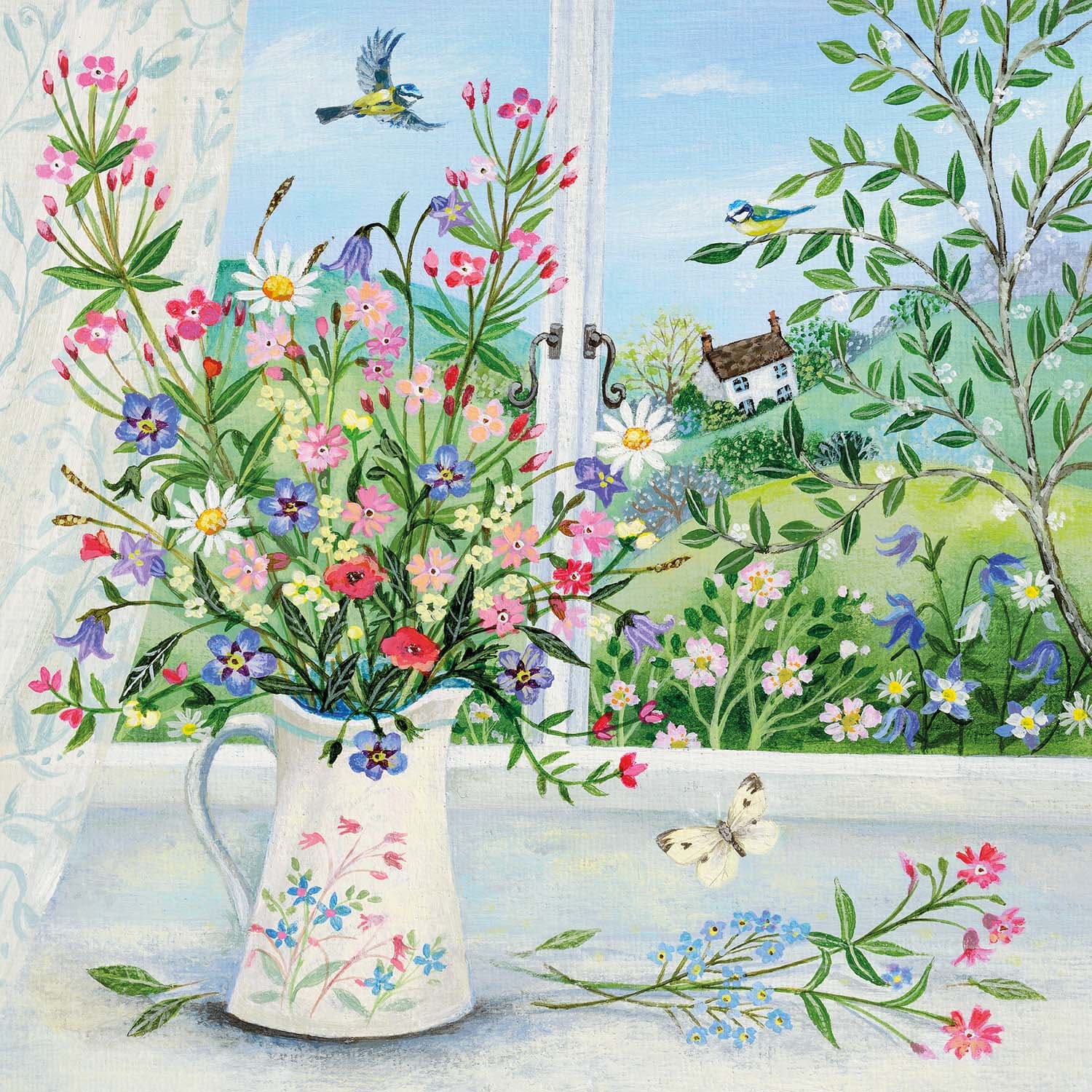 Jug Of Wildflowers Flower & Garden