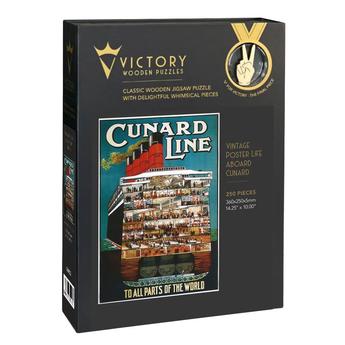 Vintage Poster - Life Aboard Cunard Boat