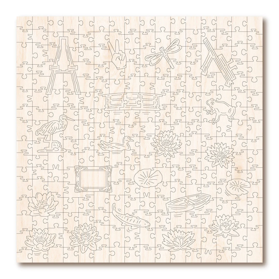 Water Lilies & Japanese Bridge