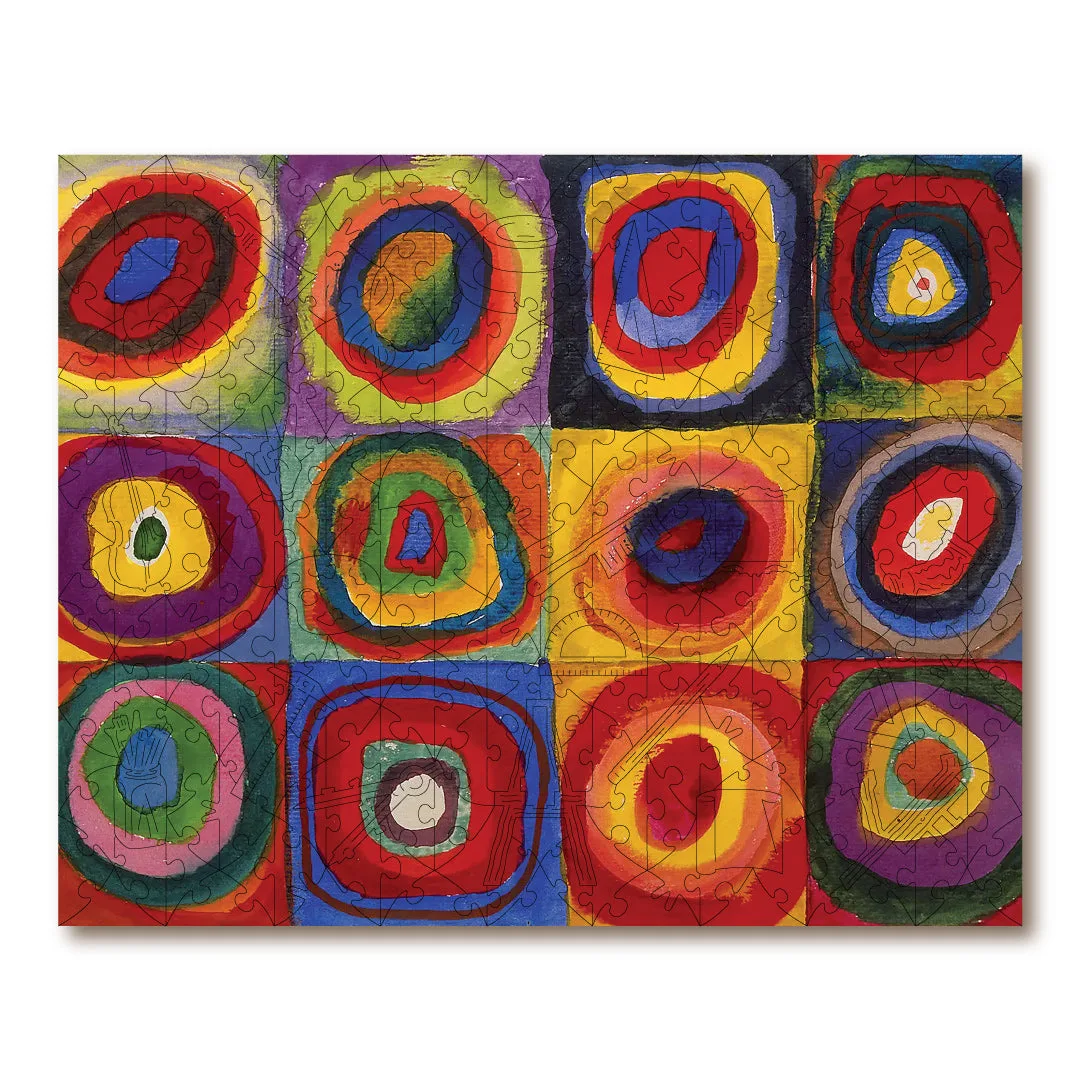 Squares With Concentric Circles (Colour Study)