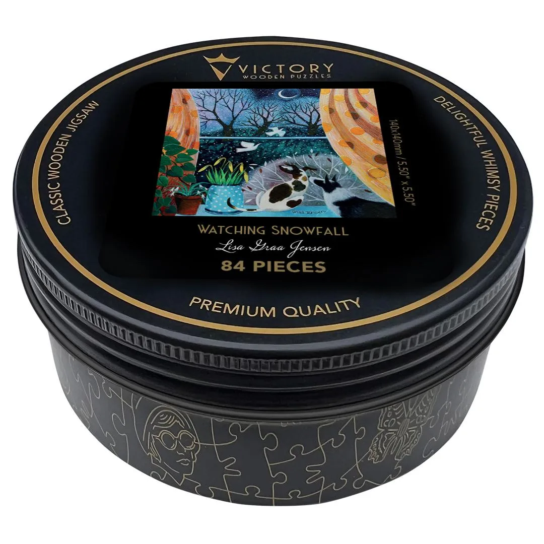 Watching Snowfall - Mini Quarter Tin