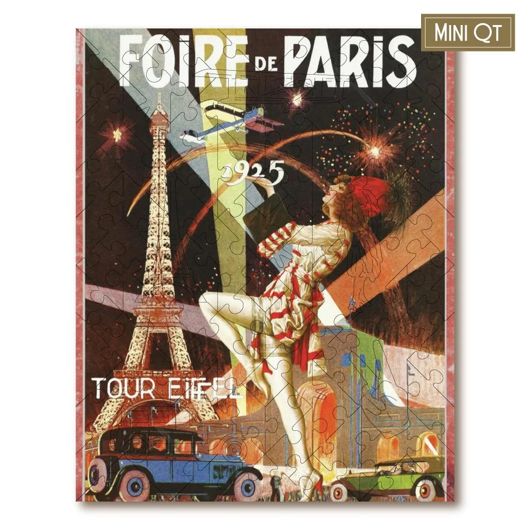 Vintage Poster - Foires De Paris - Mini Quarter Tin Nostalgic & Retro