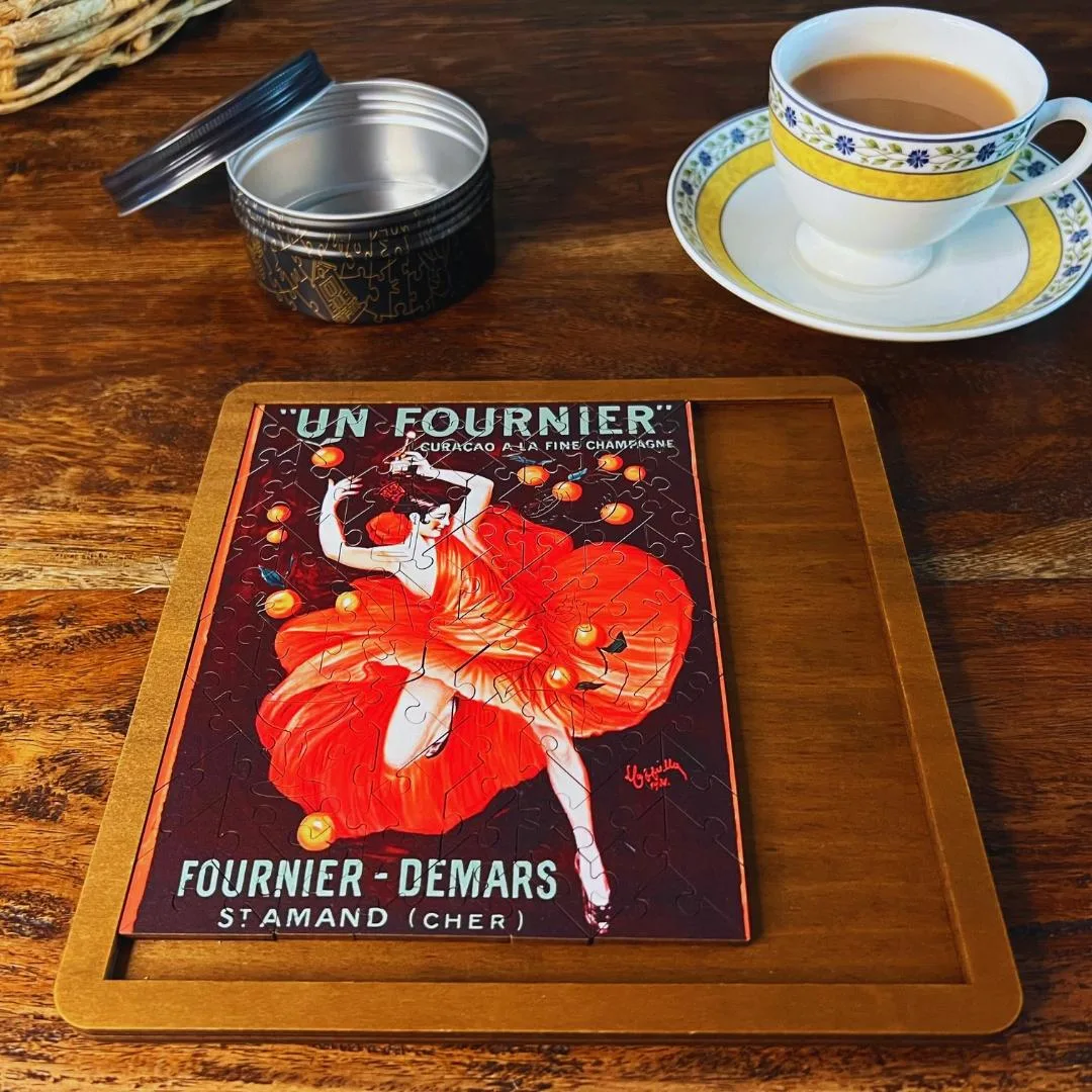Vintage Poster - Un Fournier - Mini Quarter Tin