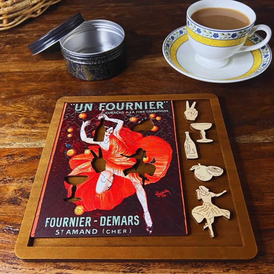 Vintage Poster - Un Fournier - Mini Quarter Tin
