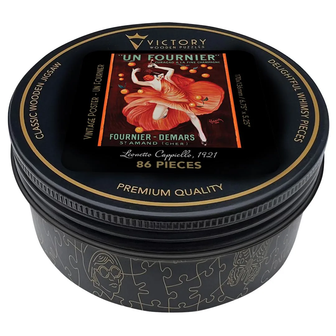 Vintage Poster - Un Fournier - Mini Quarter Tin