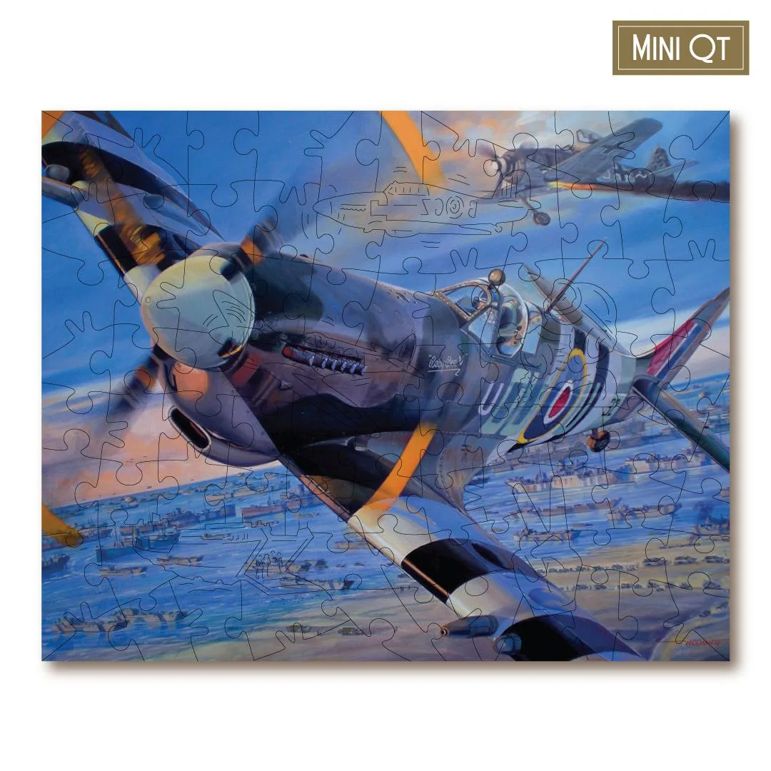 Wings Of Valour - Spifire Over Normandy - Mini Quarter Tin Plane