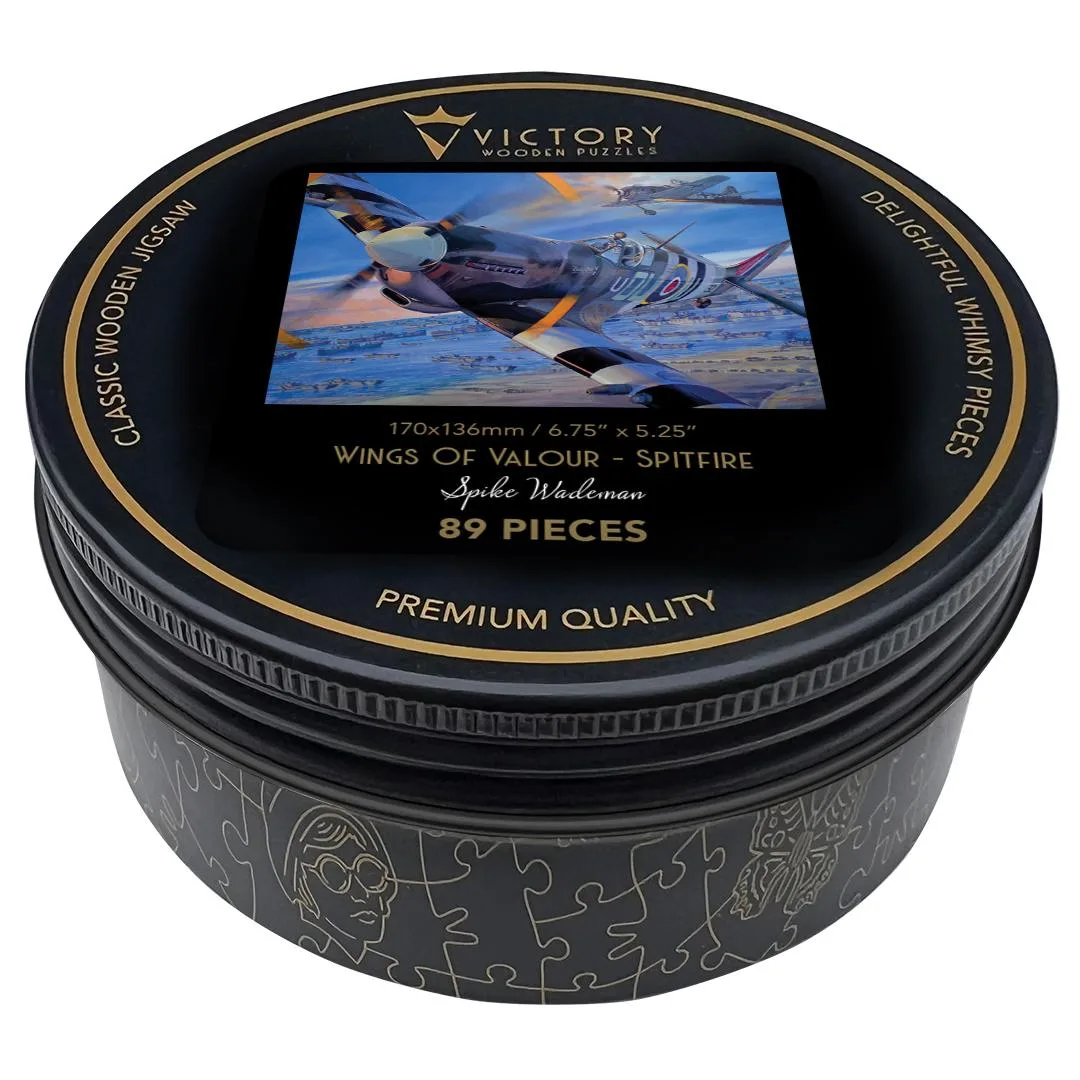 Wings Of Valour - Spifire Over Normandy - Mini Quarter Tin